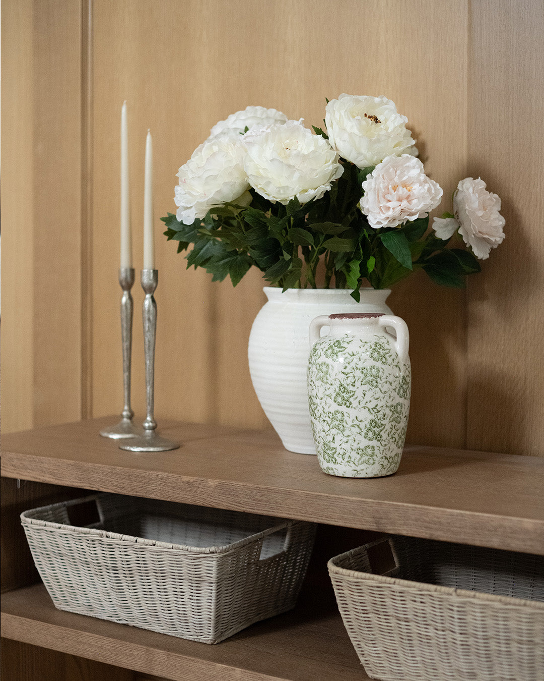 Classic Silver Candle Holder