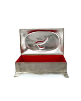 One of a Kind Polished Silver Reindeer box