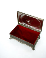 One of a Kind Polished Silver Reindeer box