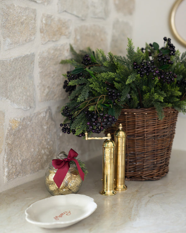 Vintage Noel Glass Canister