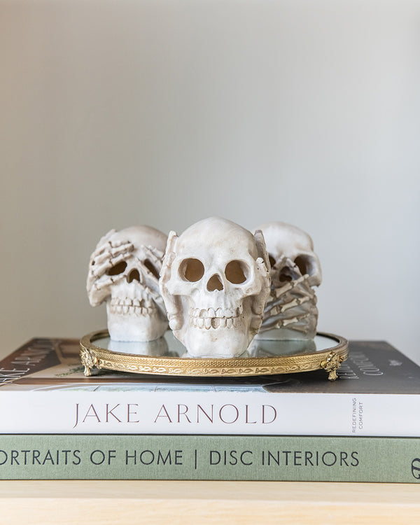 Hear/Speak/See Light Up Skull - Set of 3