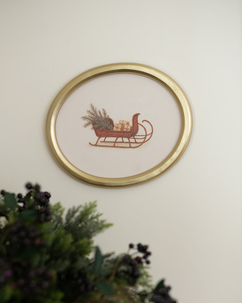 Classic Sleigh Framed Art