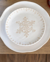 Stoneware Scalloped Plate