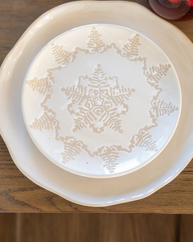 Snowflake Plate - Set of 4 (2 styles)