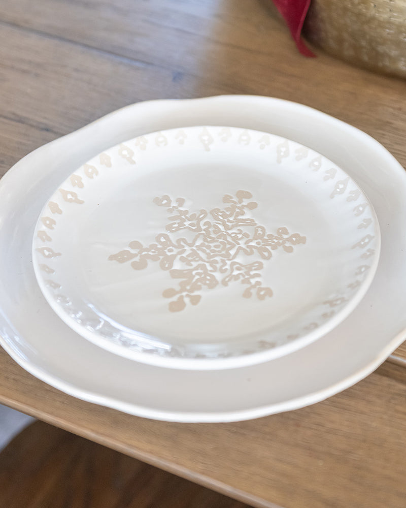 Snowflake Plate - Set of 4 (2 styles)