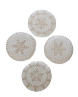 Snowflake Plate - Set of 4 (2 styles)