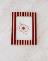 Sweetheart Stripes Framed Art