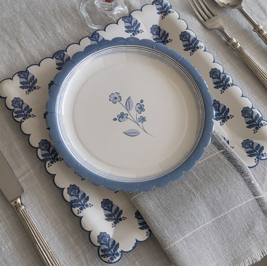 Heritage Floral Paper Plate - Set of 8