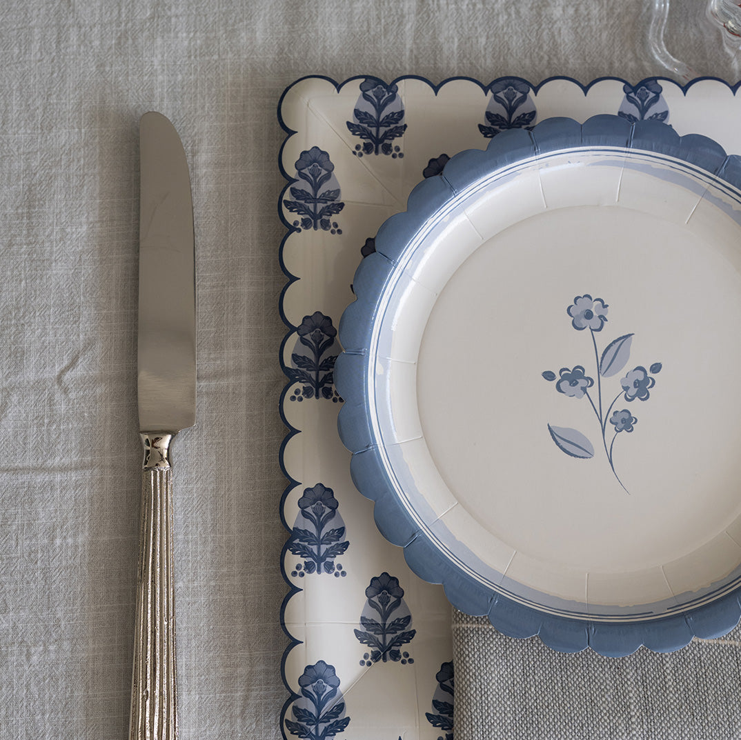 Heritage Floral Paper Plate - Set of 8