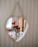 Ivory Heart Taper Candles