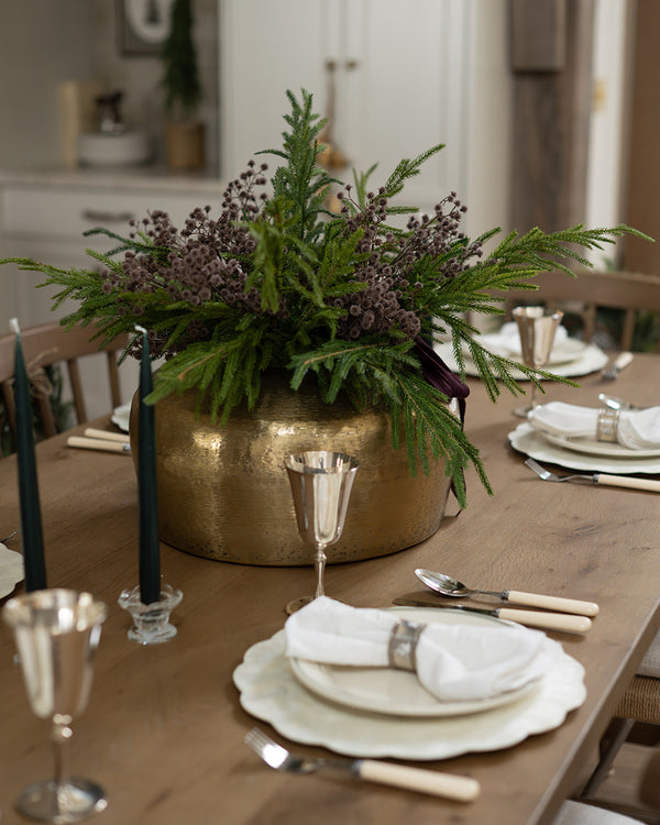 Large Textured Gold Vase