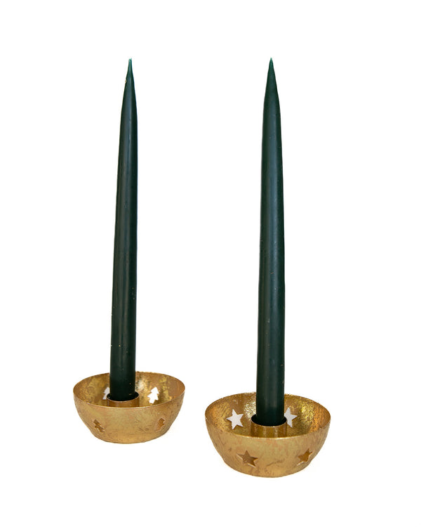 Gold Taper Holder - Set of Two