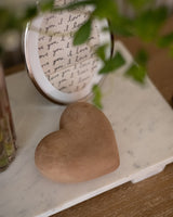 Terracotta Paper Mache Heart