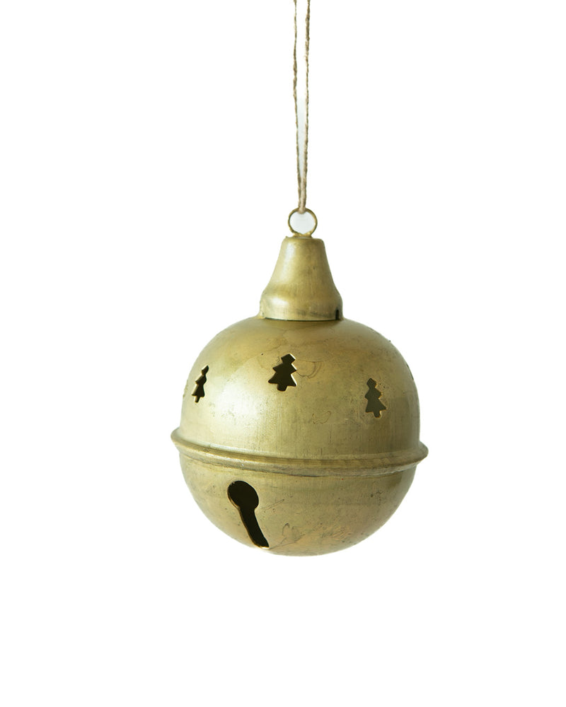 Tree Cut Out Metal Bell Ornament (Online Exclusive)