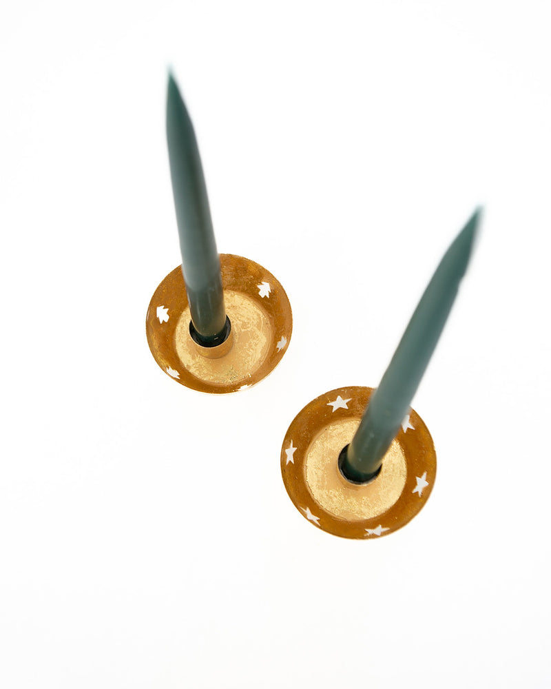 Gold Taper Holder - Set of Two