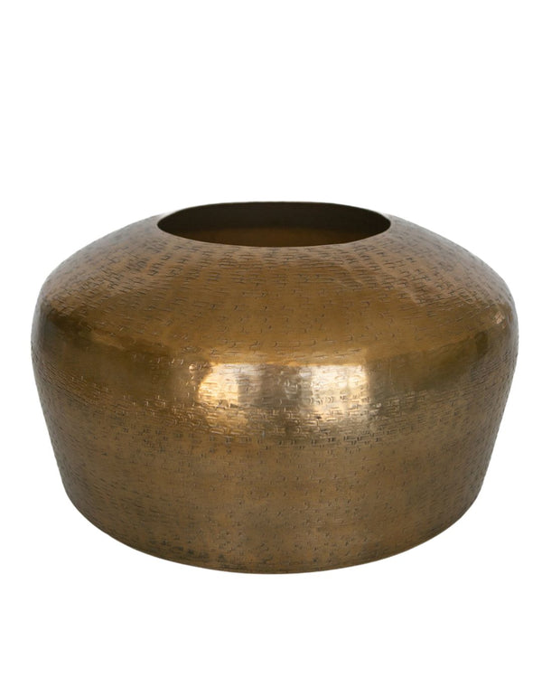 Large Textured Gold Vase