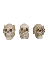 Hear/Speak/See Light Up Skull - Set of 3