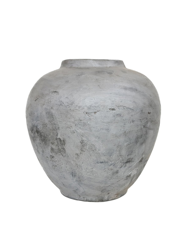 Vintage Silver Blue Pot