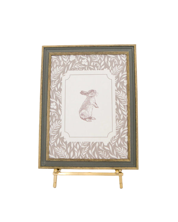 Vintage Bunny Framed Art