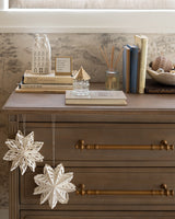 Powder Snowflake Ornaments - Set of 4