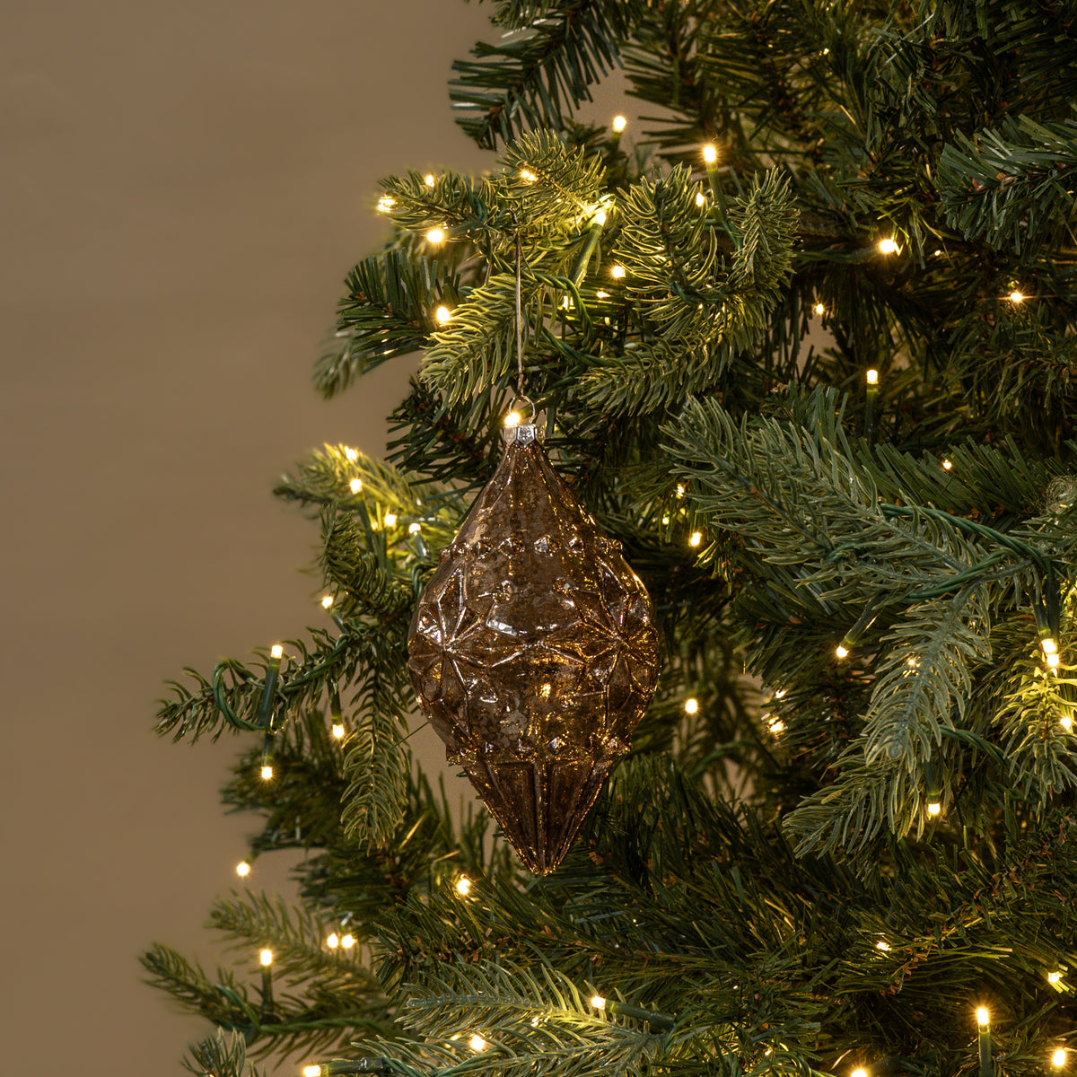Amber Glass Ornament