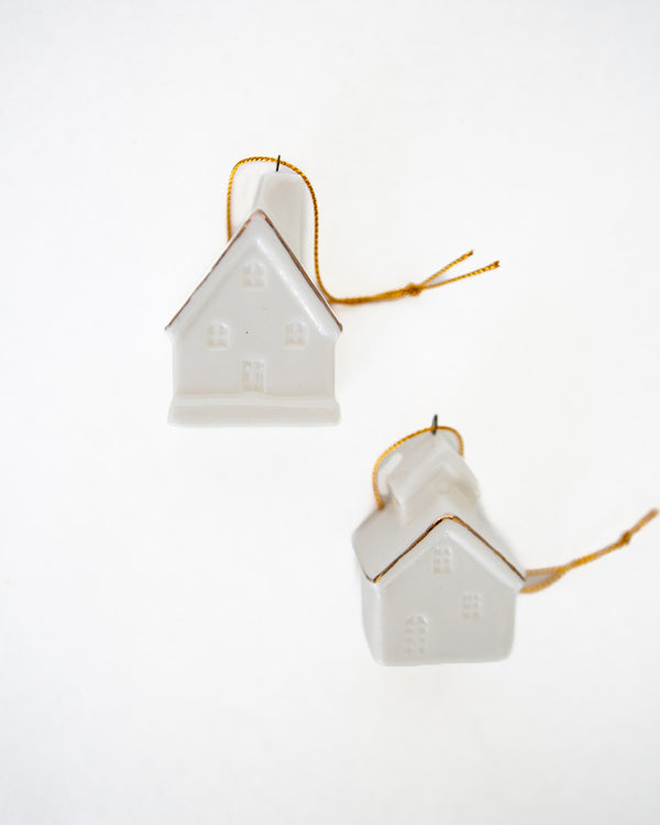 Holly Home Ornament - Set of 2