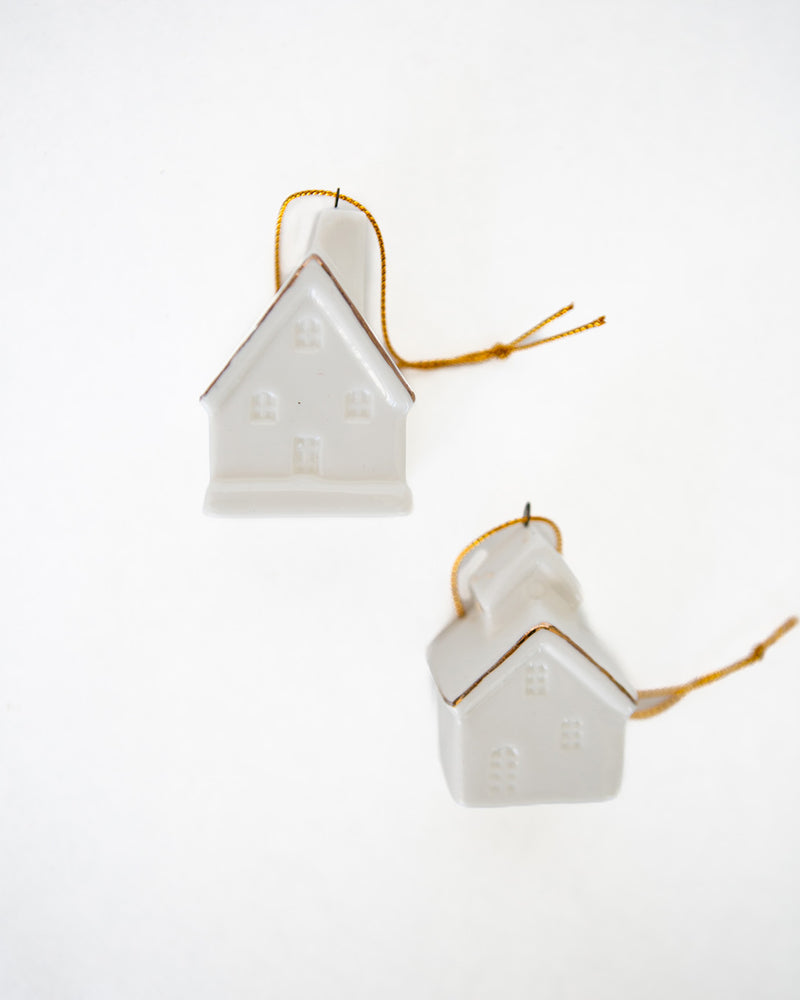 Holly Home Ornament - Set of 2