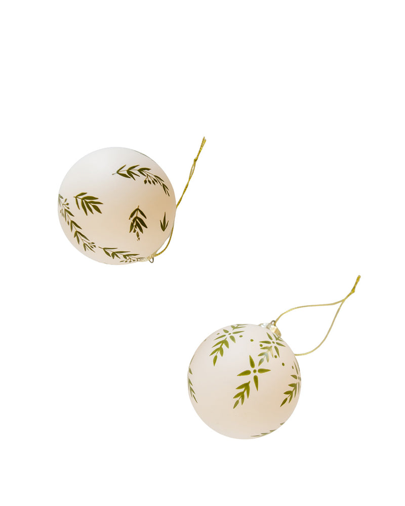 Alpine Frost Ornaments - Set of 2