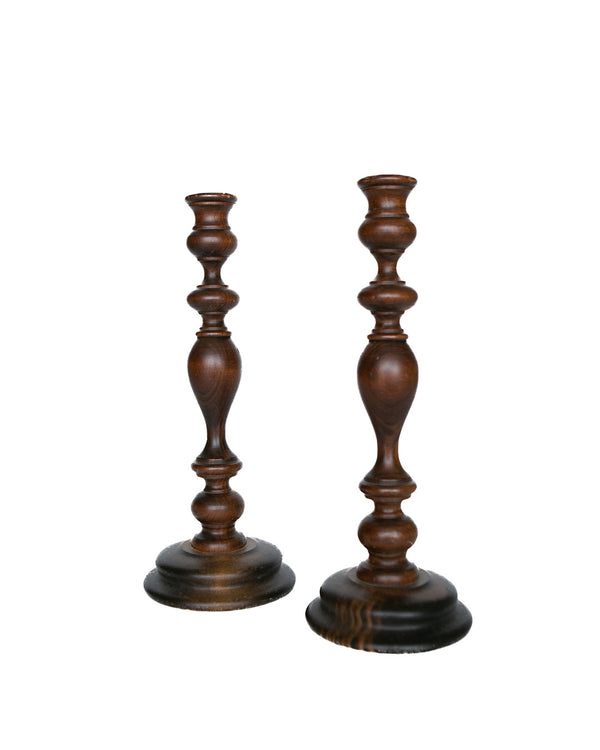 One of Kind Wooden Candlesticks
