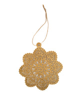 Gold Metal Flake Ornament
