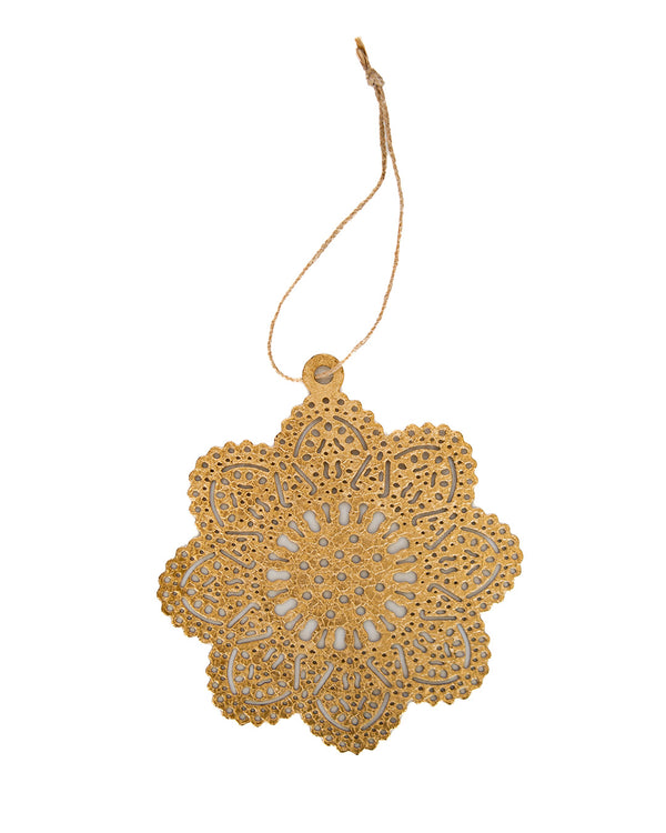 Gold Metal Flake Ornament