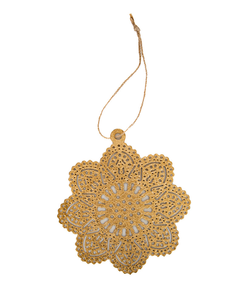 Gold Metal Flake Ornament