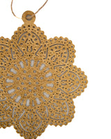 Gold Metal Flake Ornament