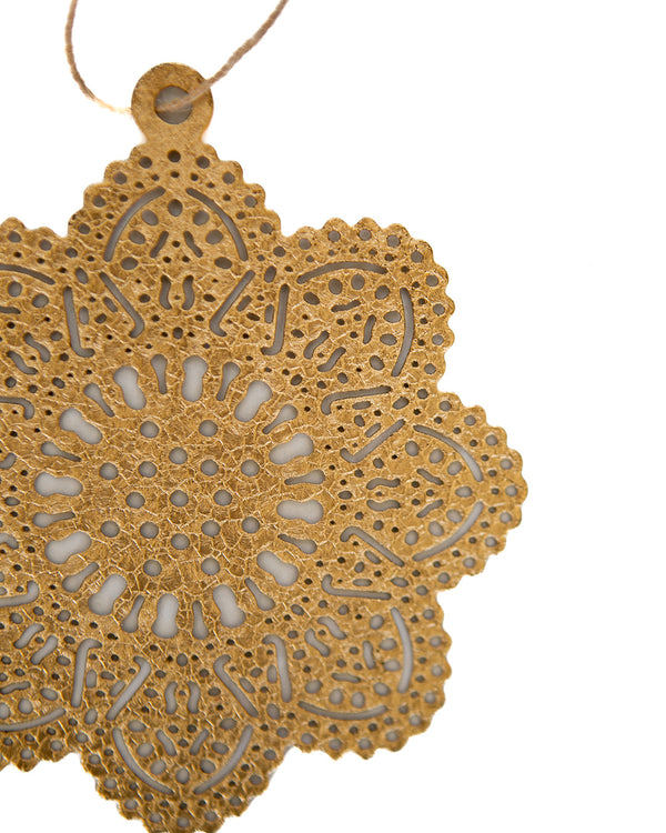 Gold Metal Flake Ornament