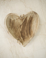 Hand Carved Wooden Heart Bowl