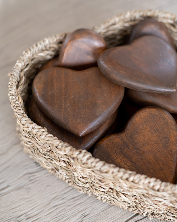 Hand-Carved Wood Heart