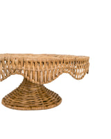 Woven Scalloped Pedestal