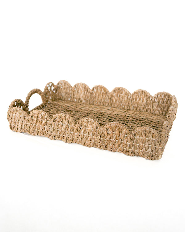 Woven Scalloped Tray