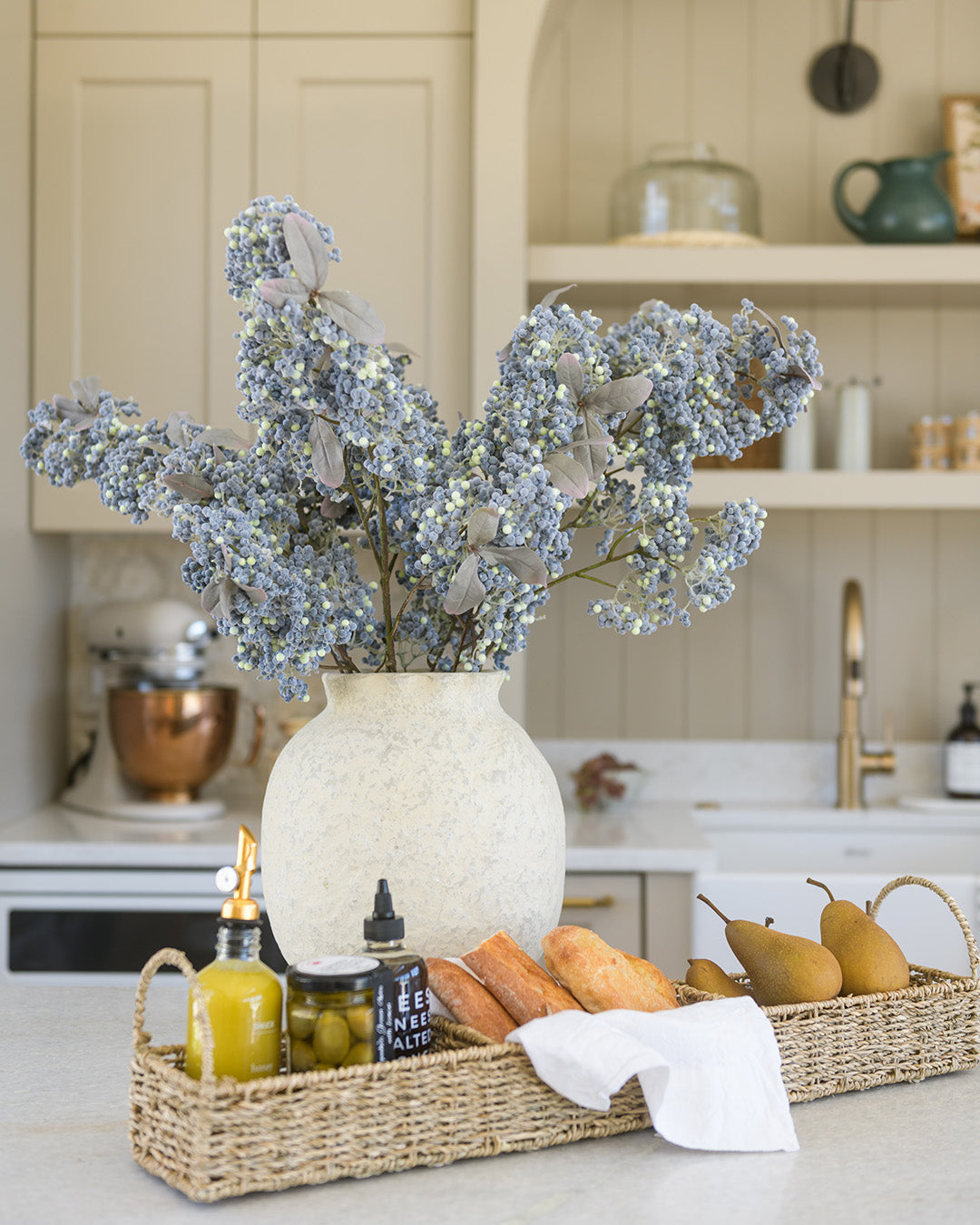 12" Paper Mache Scalloped Pot