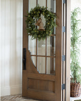 Golden Juniper Wreath- Pre Lit