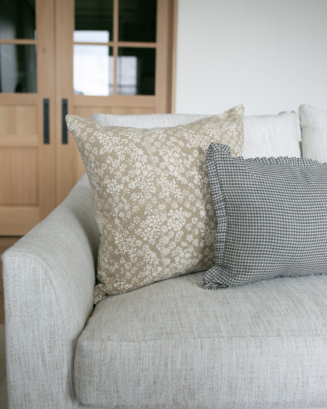 Iris Floral Pillow Cover