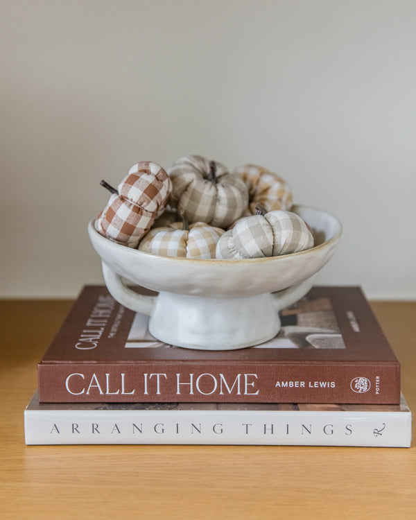 Mini Gingham Pumpkin, Set of 3