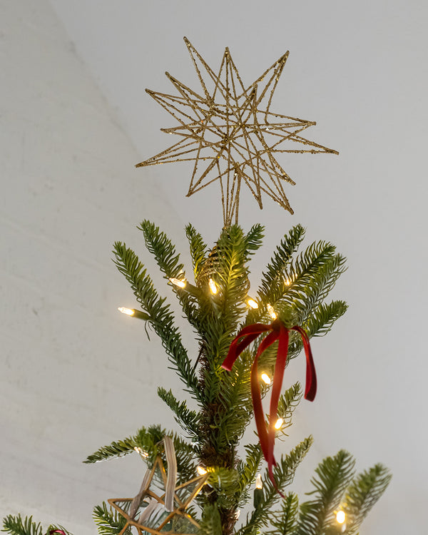 Gold Glitter Tree Topper