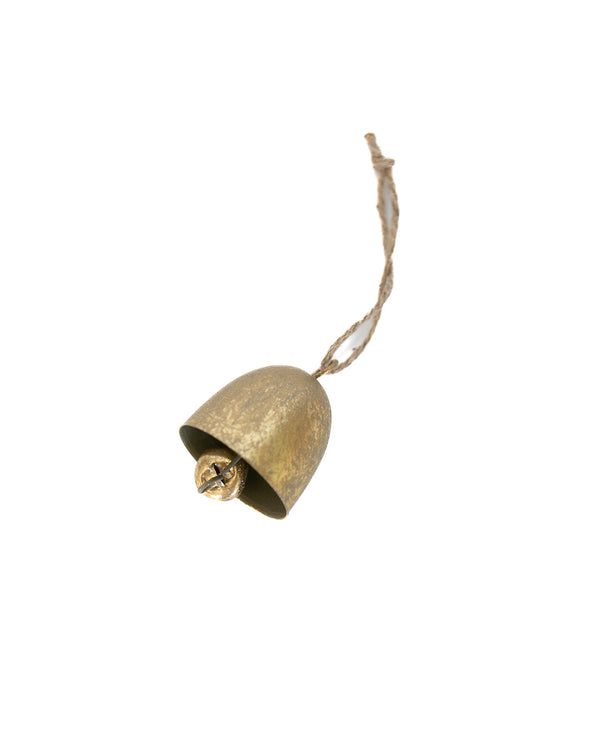 Gold Glitter Bell Ornament