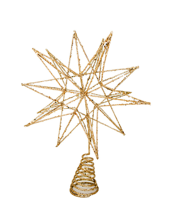 Gold Glitter Tree Topper