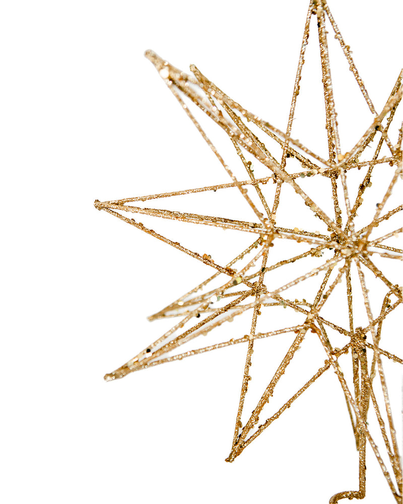 Gold Glitter Tree Topper