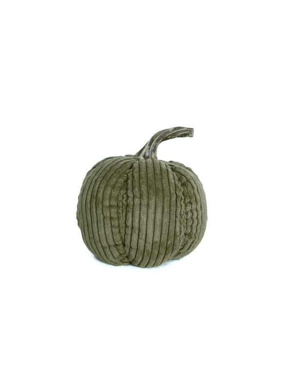 Small Green Corduroy Pumpkin