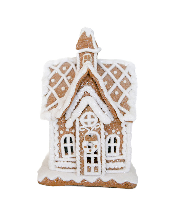 Medium Lighted Gingerbread House