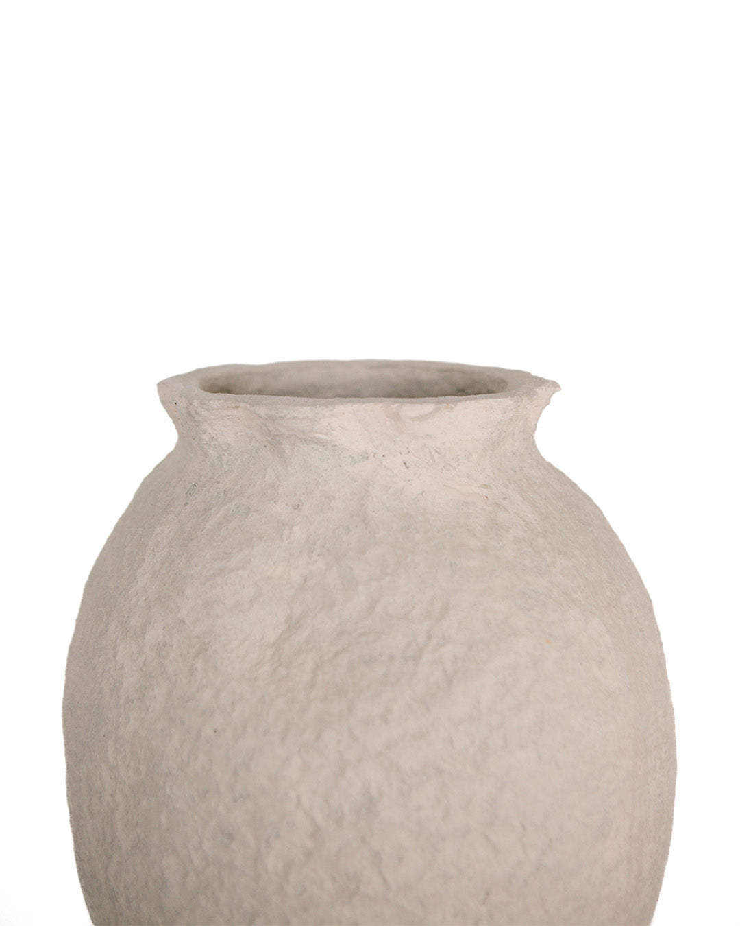 12" Paper Mache Scalloped Pot