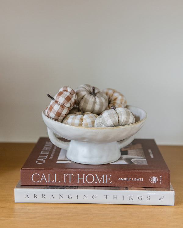 Stoneware Pedestal Bowl